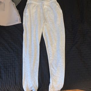 White sweatpants small in men’s